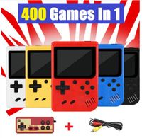 Wholesale 400 in Handheld Video Game Console with controller Retro bit Design with inch Color LCD and Classic Games Supports Two Players AV Output Cable Included