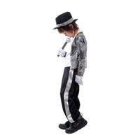 Wholesale Carnival Michael Jackson Cosplay Costume Kids Boys Halloween Superstar Singer Dance Suits Birthday Party Dress