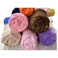 Wholesale Yarn Super Soft Wool Cotton Machine Washable cm Filling Flannelette Strip Ohho Core Wrapping Diy Braid