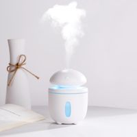 Wholesale Essential Oils Diffusers ml Ultrasonic Air Humidifier Mushroom color LED Lamp hour Timer Secure USB Aroma Diffuser Office Bedroom