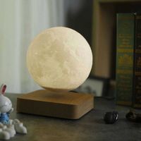 Wholesale Hot Magnetic Suspension Moon Night Light Floating Spinning in Air Freely Unique Gifts Home Decoration Holiday Lights Moon Lamp H0922
