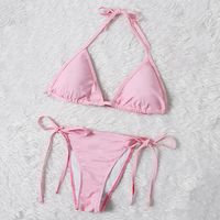 Wholesale Sexy Bikini Womens Swimsuits Summer Swimwear Two Pieces Embroidery Letter Bathing Suit Colors Asian Size S XL