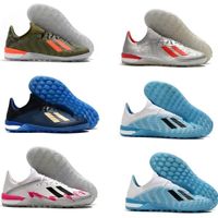 Wholesale 2020 mens soccer shoes X IC indoor soccer cleats X Comfortable tango football boots leather Tacos de futbol scarpe calcio new