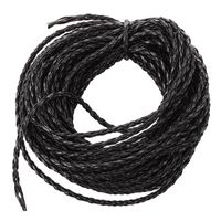 Wholesale Table Cloth m Black Braided Leather Necklace Cord String DIY mm