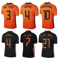 Wholesale 20 thai quality national man women kid soccer jersey player F DE JONG VIRGIL DE LIGT MEMPHIS orange football shirt and kit