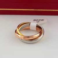 Wholesale 2021 New Style Classic Rounds Ring Sets Women Stainless Steel Wedding Engagement Female Finger Jewelry Never Fade