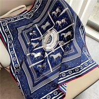 Wholesale 2021 famous temperament gift scarf high quality silk scarf Fashionable multi functional shawl head scarves size90 cm free delivery