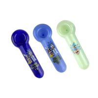 Wholesale hand Blown Glass oil burner Pipe Cheap Pyrex tobacco Spoon Pipes Mini Cucumber Smoking Pieces inch lenght
