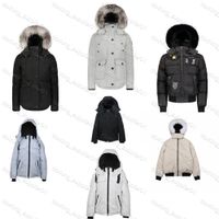 Wholesale TOP Quality Winter down Jackets Men Sweaters Clothes real wolf fur Fashion Thick Warm Casual white Duck doudoune homme Hooded Coats Outwear Black