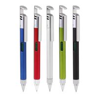 Wholesale Ballpoint Pens VODOOL Multi function Pen With Mobile Phone Bracket Holder Stand Screwdriver Level Ruler Tool School Office Supply