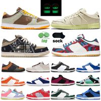 Wholesale SB Top dones low men women casual shoes Lighted Mummy Halloween Reflective Black White Chunky Dunky Dusty Olive Laser Orange ACG Terra done Skate Canvas Sneaker
