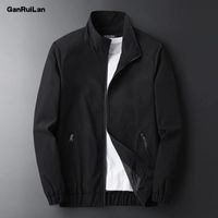 Wholesale Men s Jackets Est Jacket Coats Windbreaker Spring Korean Hip Hop Male Casual Streetwear Trendy Black College Boy B01079