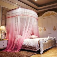 Wholesale Mosquito Net Summer Type U Guide Rail Retractable M Account Home Floor Court T Doors Curtains On The Bed