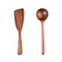 Wholesale Spoons Kitchen Cooking Wooden Spoon Natural Solid Wood Porridge Japanese Style Spatula Tableware Tools