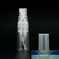 Wholesale 2ml Clear Mini Perfume Glass Bottle Empty Cosmetic Sample Test Tube Thin Vials With Fine Mist Spray Atomizer