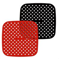 Wholesale Air Fryer Silicone Mat inches Reversible Non Stick Silicone Dab Mats Red Black Baking Mat Food grade Silicone Reusable LLA827