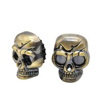 Wholesale Skull Grinders Skeleton Mask Shape Zinc Alloy Metal Tobacco Herb Smoke Cutter Layers Smoking Ghost head Grinder Hand Storage For Pipes Accessories Tools