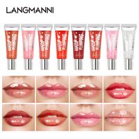 Wholesale Lips Makeup Moisturizing Plumping Velvet Lip gloss Glitter Glossy LipGloss Plumper Nutritious Liquid Lipstick Mineral Oil Colors