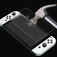 Wholesale AB Glue H Tempered Glass Screen Protector for Switch OLED Switches Game Controller Protectors Film mm X0908F