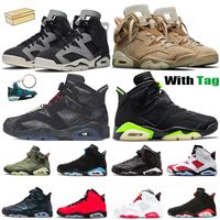 Wholesale Top Quality Jumpman s Basketball Shoes British Khaki Travis Catus Jack Electric Green Men Women Black Infrared Midnight Navy Trainers Sneakers