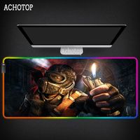 Wholesale Mouse Pads Wrist Rests RGB Gaming Accessories Pad Computer Large PC Gamer Completo Carpet Desk Mat Metro