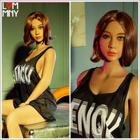 Wholesale LOMMNY cm Realistic Solid Silicone Sex Doll with Metal Skeleton for Men Japanese Love Lifelike Pussy Sexy Toys