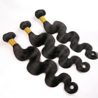 Wholesale Virgin Human Hair Bundles Brazilian Hair Weaves Body Wave Inch Unprocessed Peruvian Indian Malaysian Dyeable Remy Hair Extensions