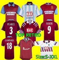Wholesale 91 West Centenary Retro years Cole DI CANIO Lampard Dicks jersey camiseta th Retro Home Ham Retro soccer jersey