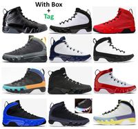 Wholesale 9s Space Jam Chile Red Bred University Gold Basketball Shoes Men UNC University Blue Change The World Gym Red Racer Blue Chameleon Anthracite Dream Sneakers