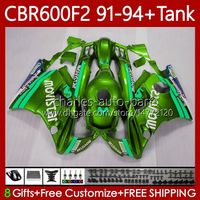 Wholesale Body Kit For HONDA Bodywork CBR600F2 CC FS No CBR Movistar green F2 CBR600 F2 FS CC CBR600FS CBR600 F2 Fairing Tank