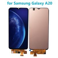 Wholesale 100 Tested Original Panel For Samsung A20 SM A205F LCD Display Screen Digitizer Assembly Replacement Repair Parts Cell Phone Touch Panels Cell Phones Accessories
