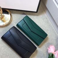 Wholesale unisex wallet long purse for women or men nice cow hide wallets fashion styles Two colors are available