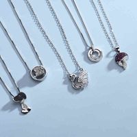 Discount swan charms suit catenary Hand Clear CZ Charm Bead925 Sterling Silver Swan Necklace female collarbone chain ins simple net red high cold temperament dia