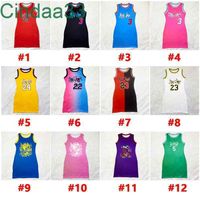 Wholesale Women Dresses Designer Uniforms Sleeveless Sexy Casual Skirt Double Sided Letters Pattern Printed Dress Casual Skirt Colours