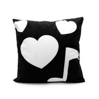 Wholesale Christmas Black Sublimation Blank Pillow Case Throw Cushion Cover Home Sofa Decor Pillowcases DIY Valentine s Day Wedding Party Home Party Gift H72LA6Y