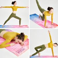 Wholesale new Yoga Towel x188cm Absorbent Non Slip Yoga Mat Towel with Grip Dots Bikram Pilates Towel