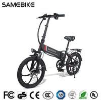 Wholesale EU NO TAX SAMEBIKE LVXD30 II Folding Electric Bike km h Smart Bicycle V Ah Battery Inch Tire Ebike Updated Ve