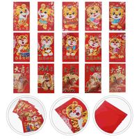 Wholesale Gift Wrap The Year Of Tiger Red Envelopes Packets Money Paper Bags Assorted Color