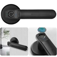 Wholesale Fingerprint Electronic Bedroom Sensitive Biometric Anti Theft Door Handle Smart Lock For Home Office