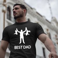 Wholesale Best Dad Print Graphic Men s Tees Harajuku Streetwear Short Sleeve O neck Funny T shirt Father Gift Man Summer Cool Clothing