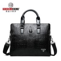 Wholesale FEIDIKABOLO Crocodile Men s Briefcase Luxury Black Men Handbags Messenger Bags PU Leather Man Bags Male Man Casual Shoulder Bag