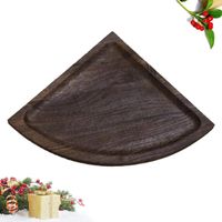 Wholesale Dishes Plates Single Creative Burning Sector Style Snack Cleavage Plate Household Dish Thicken Dried Fruit Severing Tray For Home