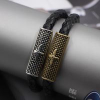 Wholesale Link Chain Length cm Bracelet Leather Punk Fashion Simple Retro Bird Shaped Woven Men s And Women s Jewelry