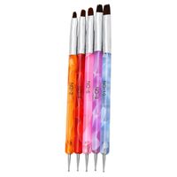 Wholesale Nail Drill Accessories Manicure Pens Double end Art Brush Dotting Modeling Acrylic UV Builder Painting Drawing Brushes