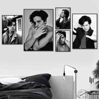 Wholesale Cole Sprouse Poster Prints Hot New TV Series Movie Star Actor Art Canvas Oil Painting Wall Pictures For Living Room Home Decor