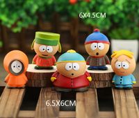 Wholesale 5pcs Characters South Park Action H6cm PVC Figures toys Dolls SET no box