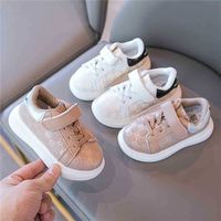 Wholesale Autumn Winter Christmas Children s Shoes Fashion Boys And Girls White Shoes Lace Up Baby Kids Sports Casual Shoes Gifts Toddler Shoe G98I6EF