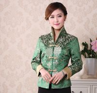 Wholesale Women s Jackets Tang Suit Ladies Jacket Coat Plus Size Long sleeved Mother in law Coats Birthday Wedding Dress Hanfu Overalls Tops