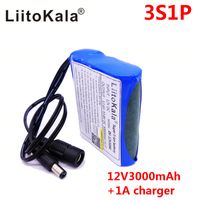 Wholesale 2021 HK LiitoKala Dii V3000 DC V mAh Portable lithium battery DC12V super rechargeable battery P European standard AC charger