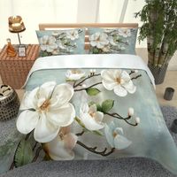 Wholesale Bedding Sets D Realistic Floral Pattern Duvet Cover Set King Size Cotton Super Texture Bedroom Comforter Piece
